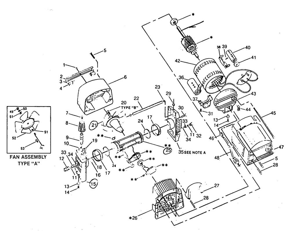 Section 1 Diagram and Parts List for LT310001AJ  Campbell Hausfeld Compressor
